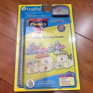 NIB LeapFrog LeapPad Phonics Program Activity Bk I Know My Long